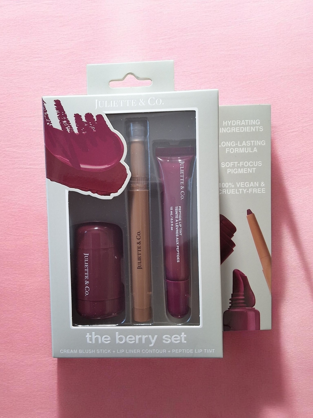 The Berry Set Cream Blush & Lip Tint - Berry Pink